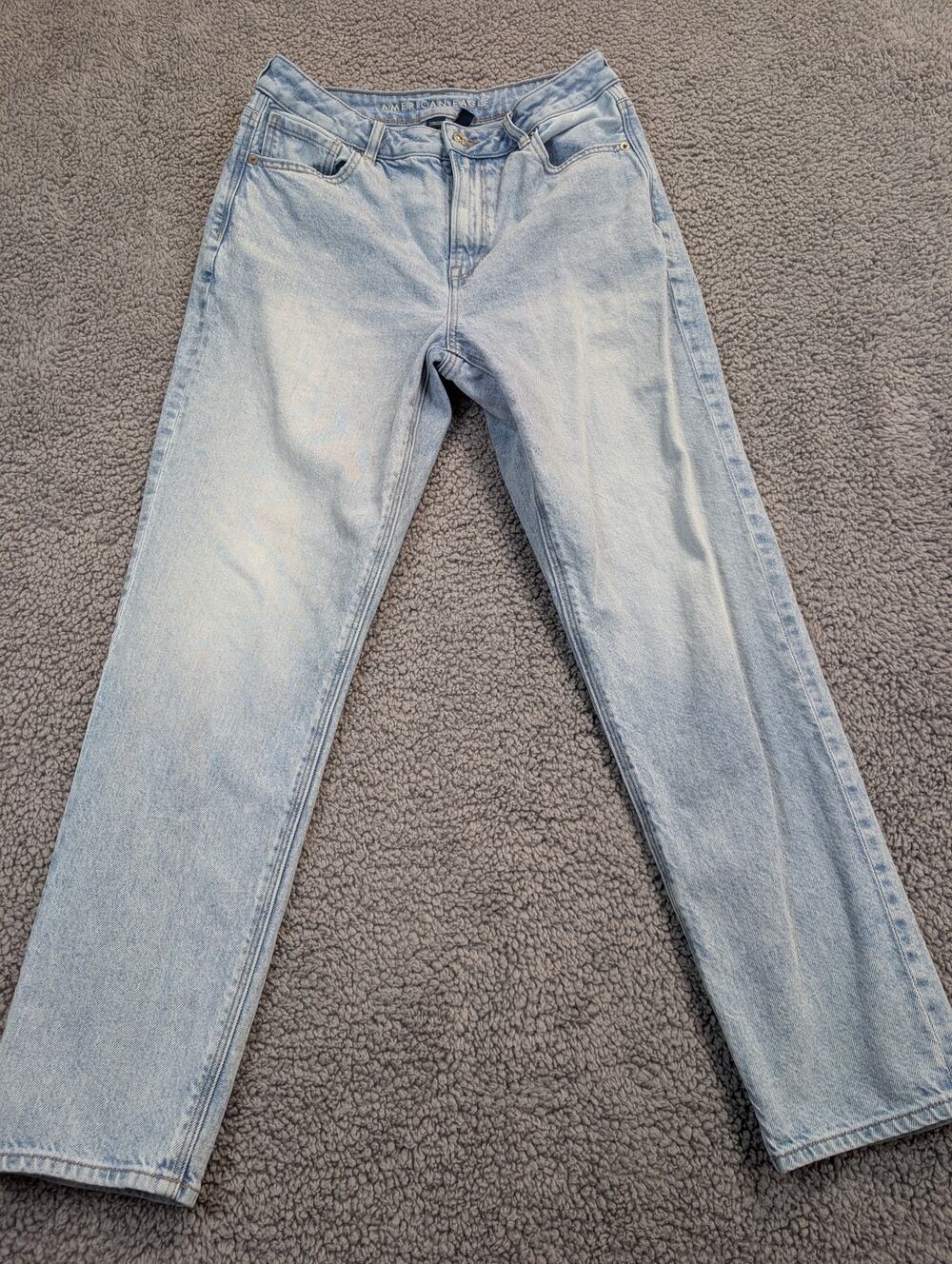 American Eagle Outfitters Women's Size 8 Blue Mom Jean Strigid (0819)